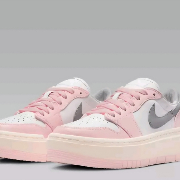 Nike Pink and White Retro Sneakers New - Picture 8 of 12